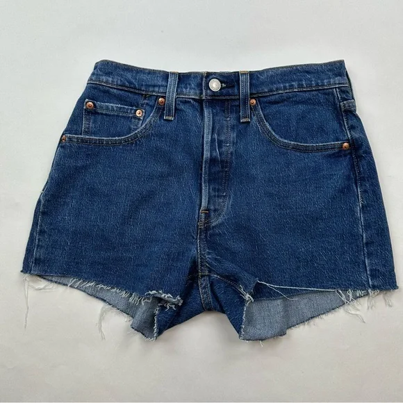 Levi's Shorts Levis Premium Denim Cut Off High Rise Denim